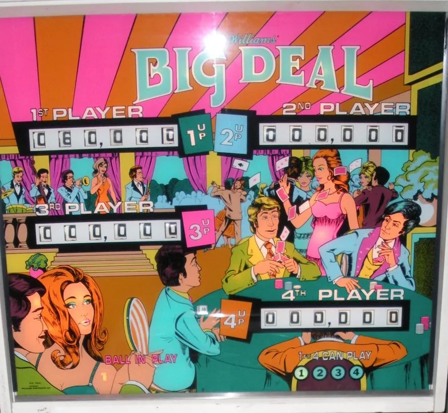 Big Deal, Backglas