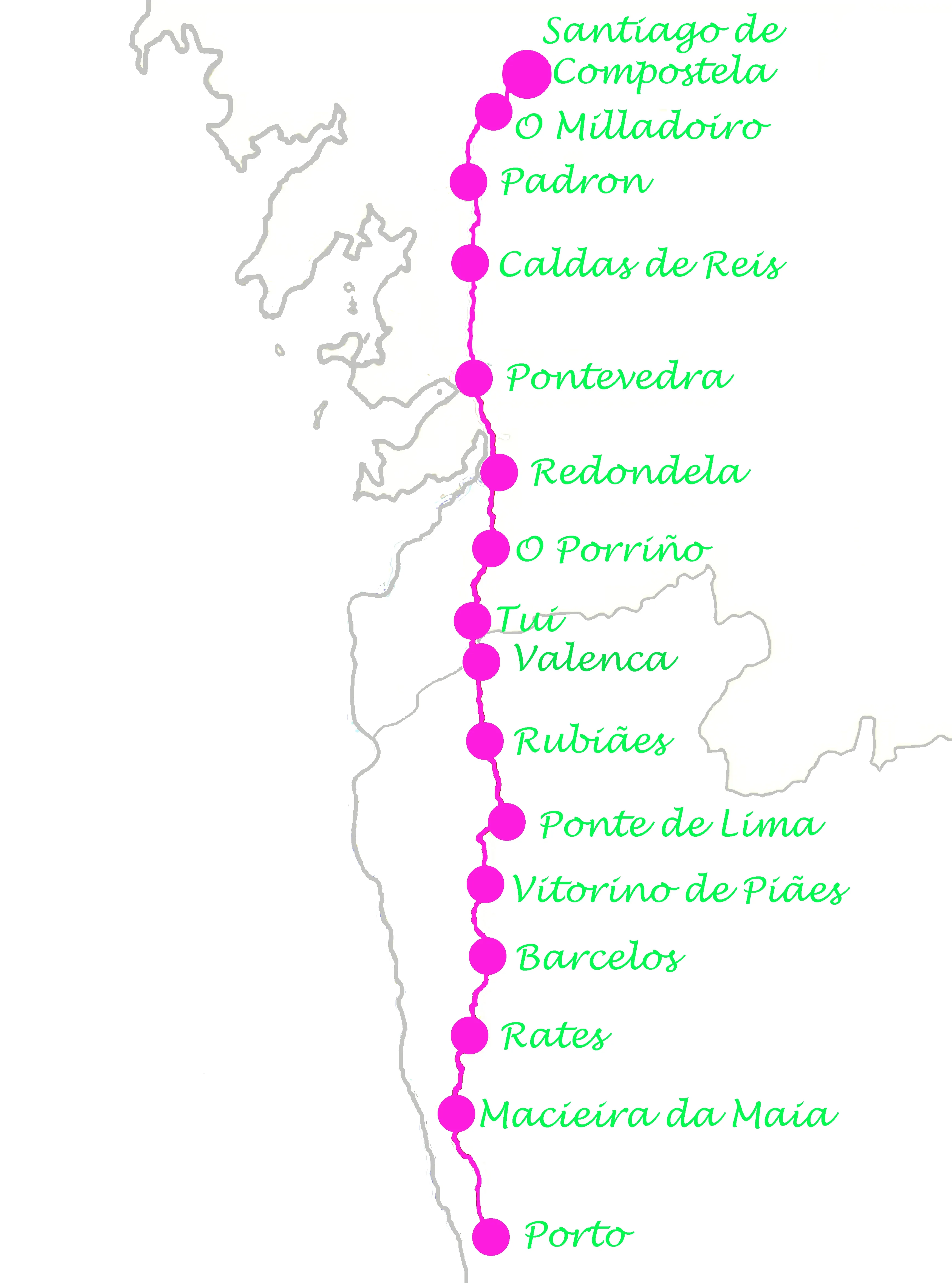 Der Camino Portugues Central