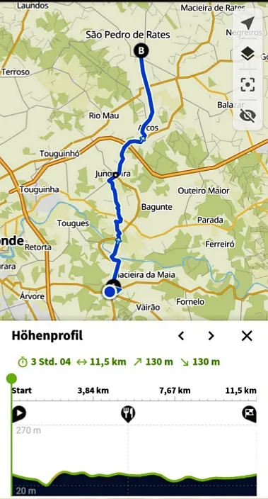 Camino Portugues Central Tag 2