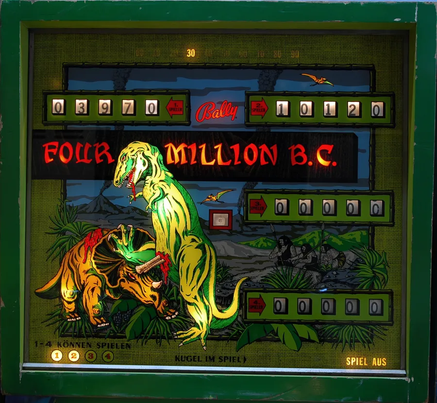 Four Million B.C., Backglas
