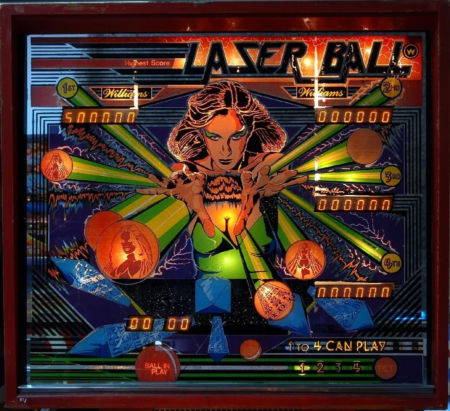 Laser Ball, Backglas