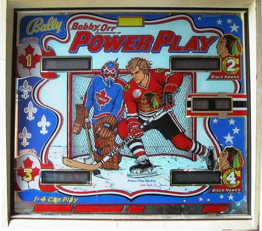 Bobby Orr Power Play, Backglas