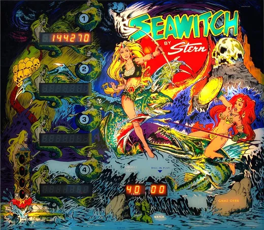 Seawitch, Backglas