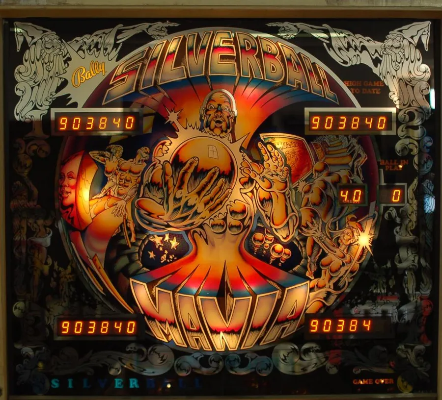 Silverball Mania, Backglas