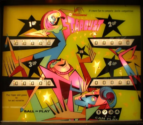 Stardust, Backglas