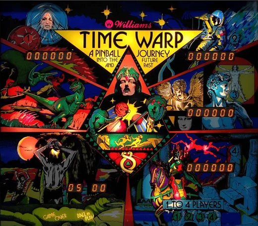 Time Warp, Backglas